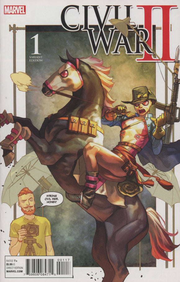 Civil War II #1 - Cover H - Putri Party Color Cover